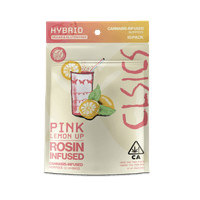 A photograph of CLSICS Live Rosin Gummies Hybrid Pink Lemon Up