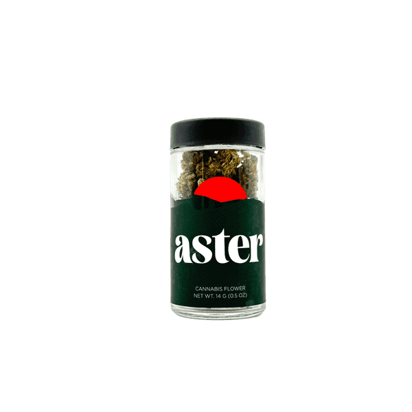 A photograph of Aster Flower 14g Smalls Hybrid Shake Shack