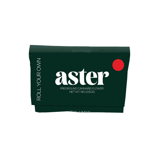 A photograph of Aster Infused Roll Your Own 14g Hybrid Peach Panther