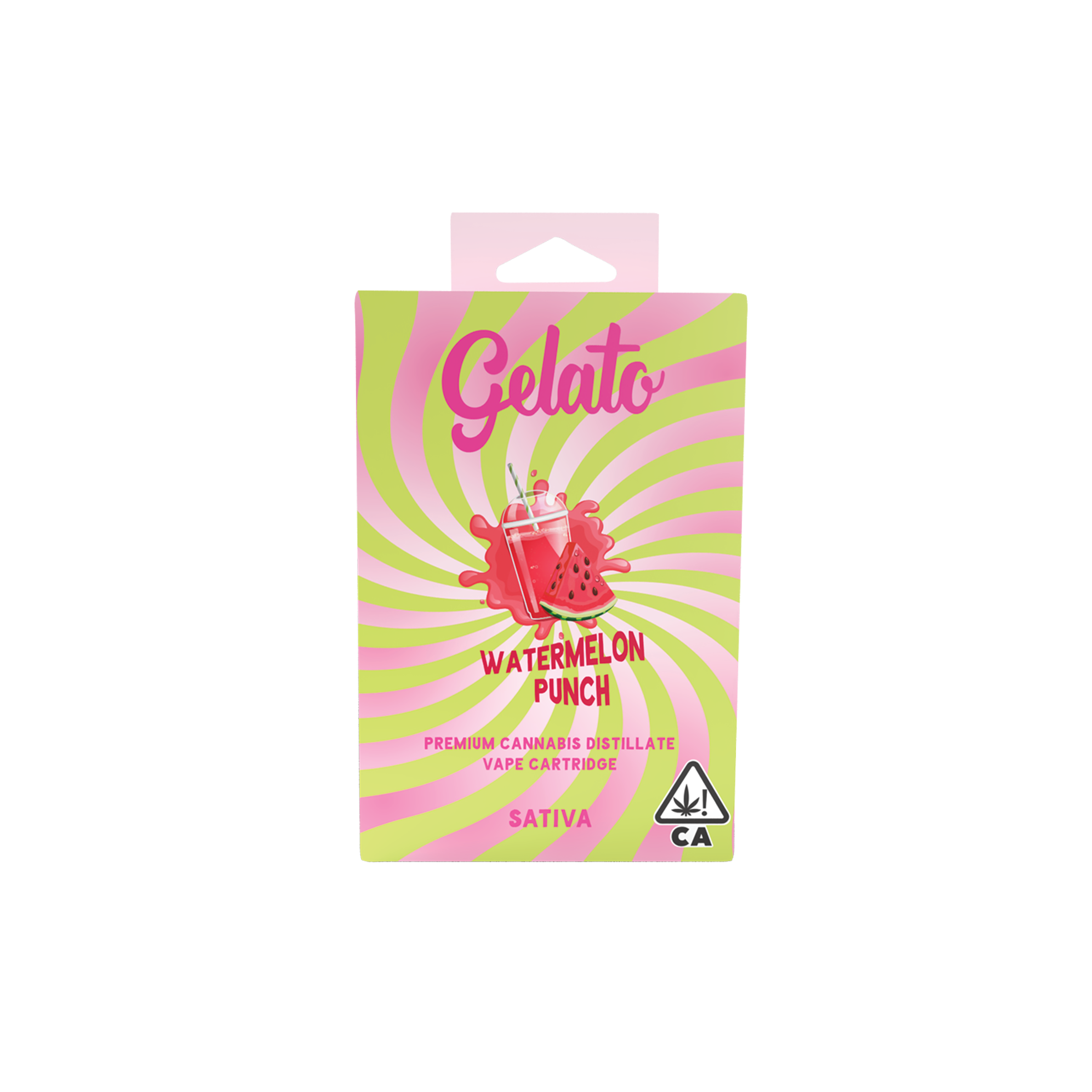 A photograph of Gelato Flavors Cartridge 1g Sativa Watermelon Punch