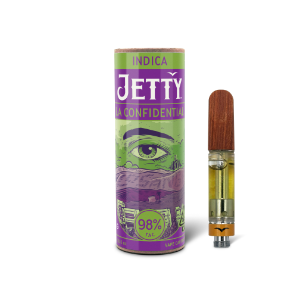 A photograph of Jetty Cartridge High THC 1g LA Confidential