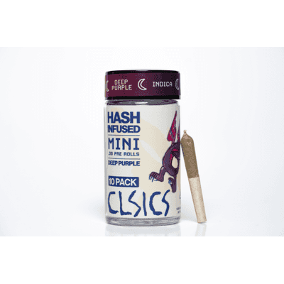 CLSICS Hash Preroll 10pk Indica Deep Purple