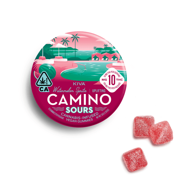 A photograph of Camino Sours Watermelon Spritz (100mg/10ct)