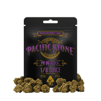 A photograph of Pacific Stone Flower 3.5g Pouch Indica PR OG