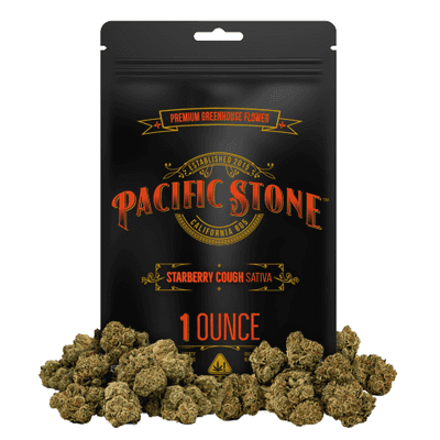 Pacific Stone Flower 28.0g Pouch Sativa Starberry Cough 4ct