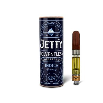 A photograph of Jetty Cartridge 1g Solventless Chemberry Blaze