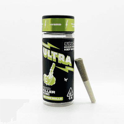Ultra Live Rosin and Live Resin Preroll 5pk .5g Hybrid Killer Kiwi