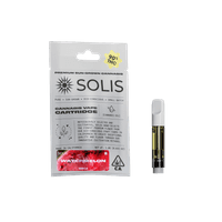 A photograph of Solis Cartridge 1g Indica Watermelon