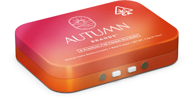 A photograph of Autumn Brands Preroll 6pk Hybrid Funky Cake
