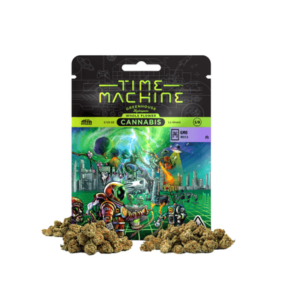Time Machine Flower 3.5g Indica GMO 16ct