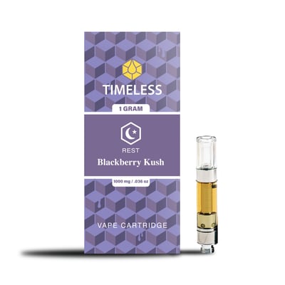 Timeless Cartridge Rest 1g Indica Blackberry Kush