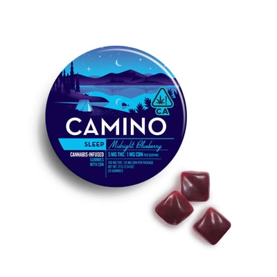 Camino Gummies Midnight Blueberry CBN 5:1