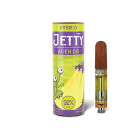 A photograph of Jetty Cartridge High THC 1g Alien OG