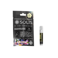 A photograph of Solis Diamond Enhanced Cartridge 1g Hybrid Blueberry Muffin