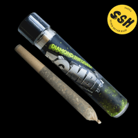 A photograph of Zombi Diamond Infused Preroll 1g Sativa Super Silver Haze 32ct