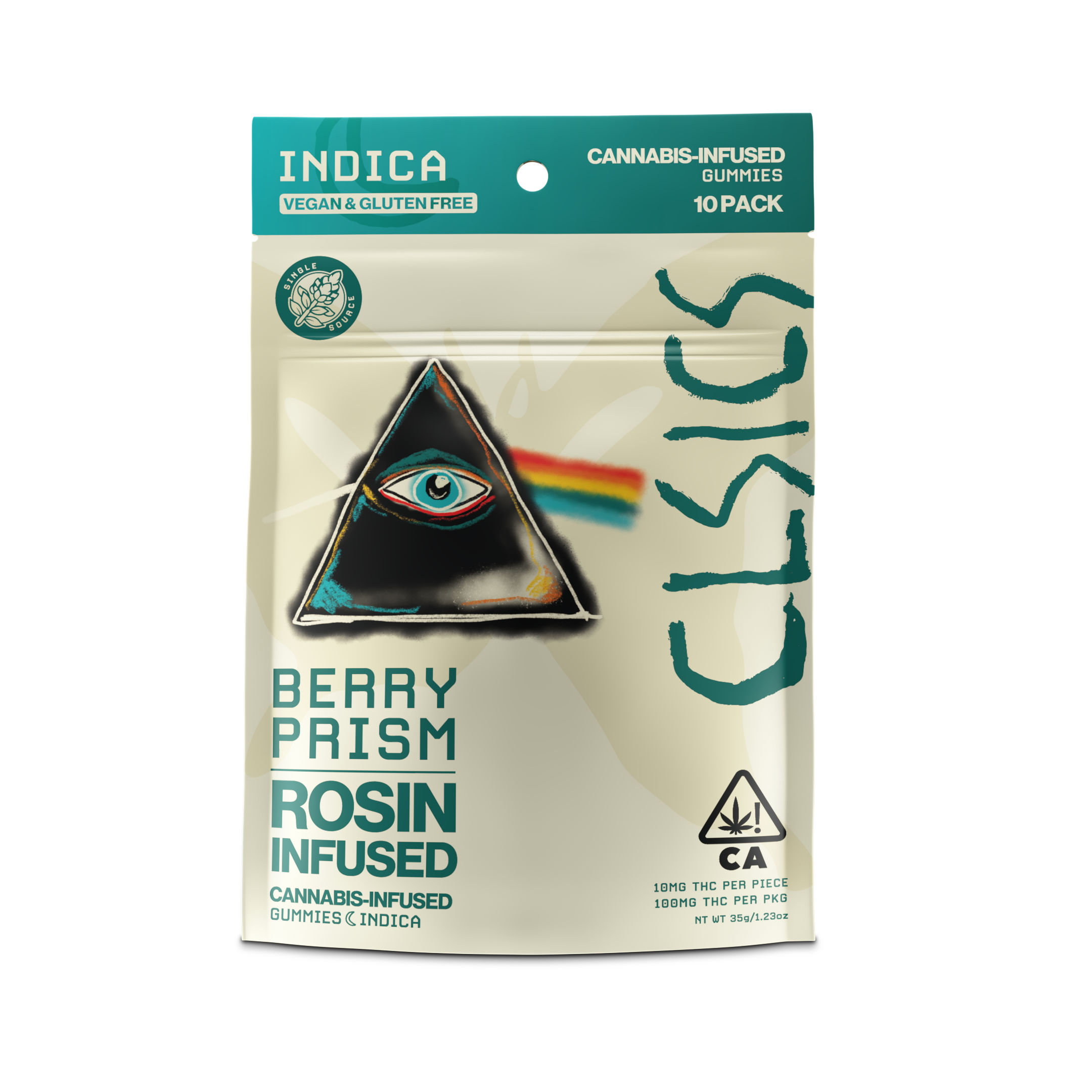 A photograph of CLSICS Live Rosin Gummies Indica Dark Side Of The Berry