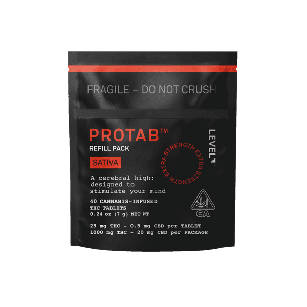 A photograph of Level Protab Refill Pack Sativa