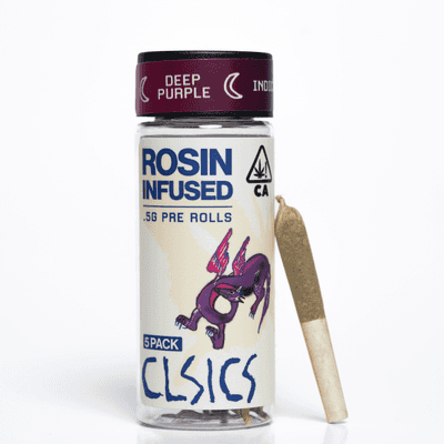 CLSICS Rosin Preroll 5pk .5g Indica Deep Purple