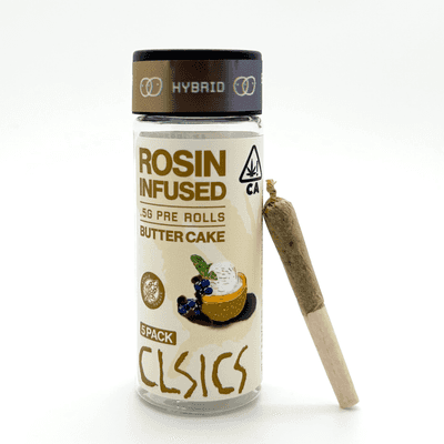 CLSICS Rosin Preroll 5pk .5g Hybrid Butter Cake