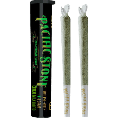 Pacific Stone Preroll 0.5g Hybrid Cereal Milk 2-Pack 1.0g