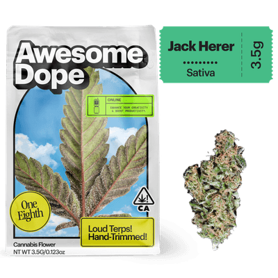Awesome Dope Flower 3.5g Sativa Jack Herer 16ct