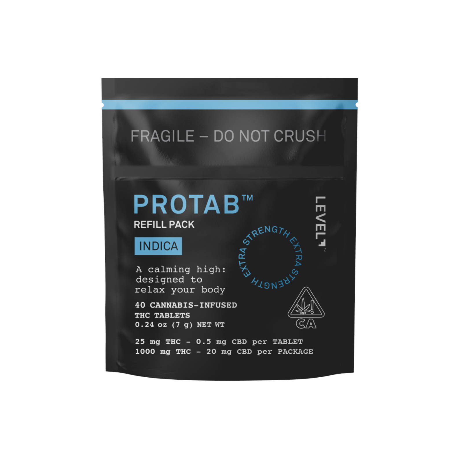 A photograph of Level Protab Refill Pack Indica