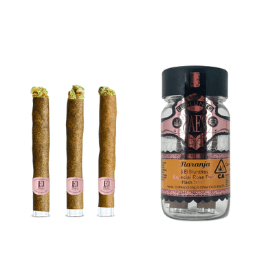 El Blunto Especial Rose Gold Hash Bluntito .85g Sativa Naranja 3pk 2.55g