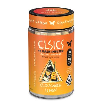 A photograph of CLSICS Hash Preroll 10pk Sativa Clockwork Lemon