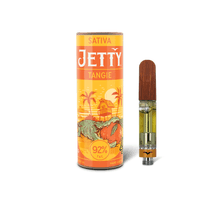 A photograph of Jetty Cartridge High THC 1g Tangie