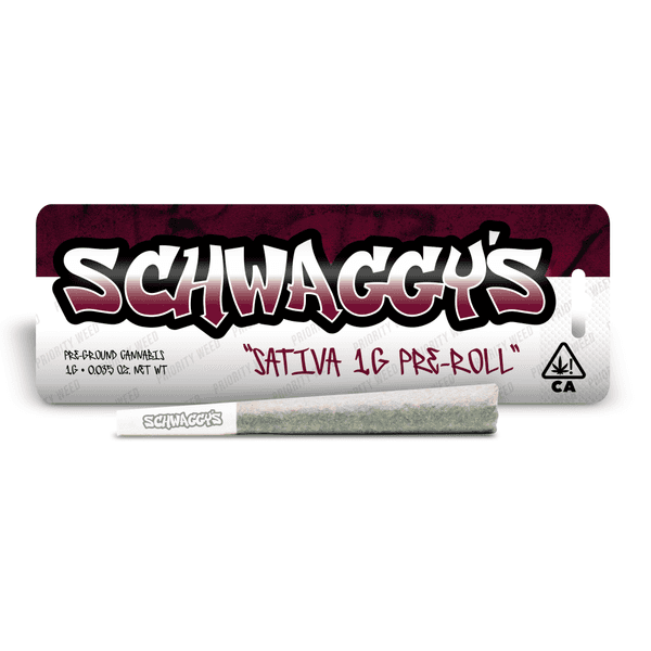 A photograph of Schwaggys Preroll 1.0g Sativa Blend