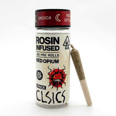 CLSICS Rosin Preroll 5pk .5g Indica Red Opium