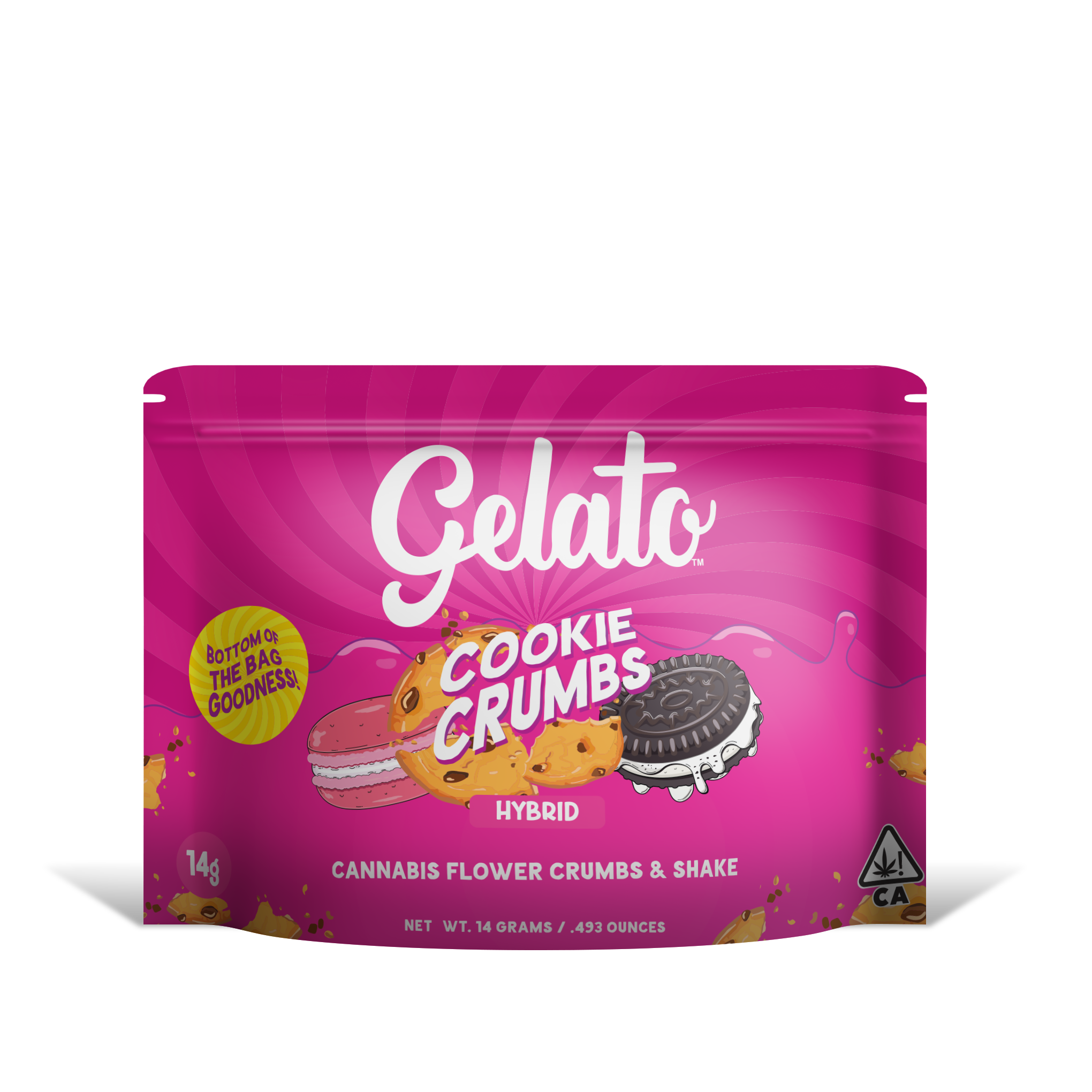 A photograph of Gelato Cookie Crumbs and Shake 14g Hybrid Biscotti