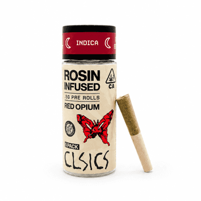 CLSICS Rosin Preroll 5pk .5g Indica Red Opium