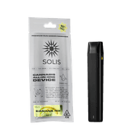 A photograph of Solis All-In-One Vape 1g Indica Banana Ice