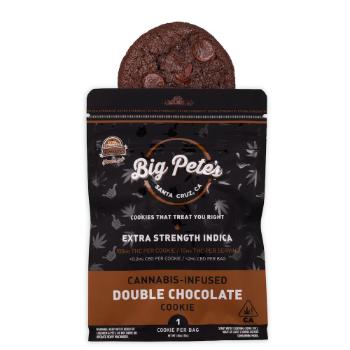A photograph of Big Pete's Double Chocolate ''Extra Strength'' Indica 100mg