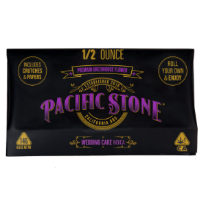 A photograph of Pacific Stone Roll Your Own Sugar Shake 14.0g Pouch Indica Wedding Cake