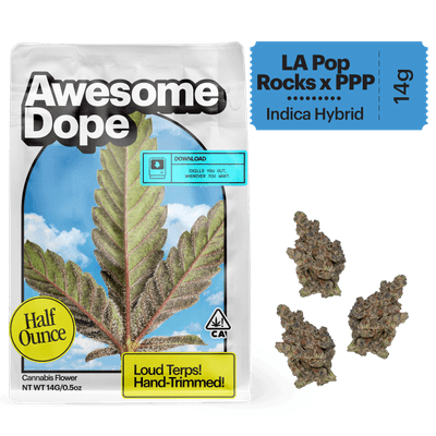 Awesome Dope Smalls Flower 14g Indica Hybrid LA Pop Rocks X PPP