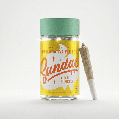 Sundae Infused Preroll 5pk 2.5g Sativa Yuzu Sunkist