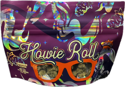 A photograph of Howie Roll Flower 14g Indica Cherry Icee