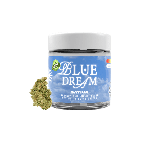 A photograph of Solis Flower 3.5g Sativa Blue Dream 16ct