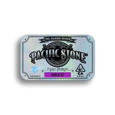 Pacific Stone Diamond Infused Prerolls 0.5g Indica Garlic OZ 7-Pack 3.5g