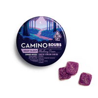 A photograph of Camino Sours Blackberry CBN CBD 1:1:1 (100mg/10ct)