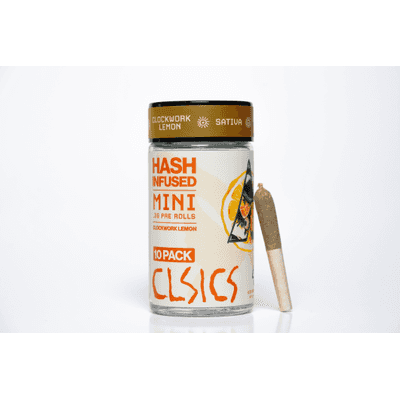 CLSICS Hash Preroll 10pk Sativa Clockwork Lemon