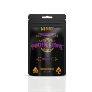 A photograph of Pacific Stone Flower 7.0g Pouch Indica PR OG