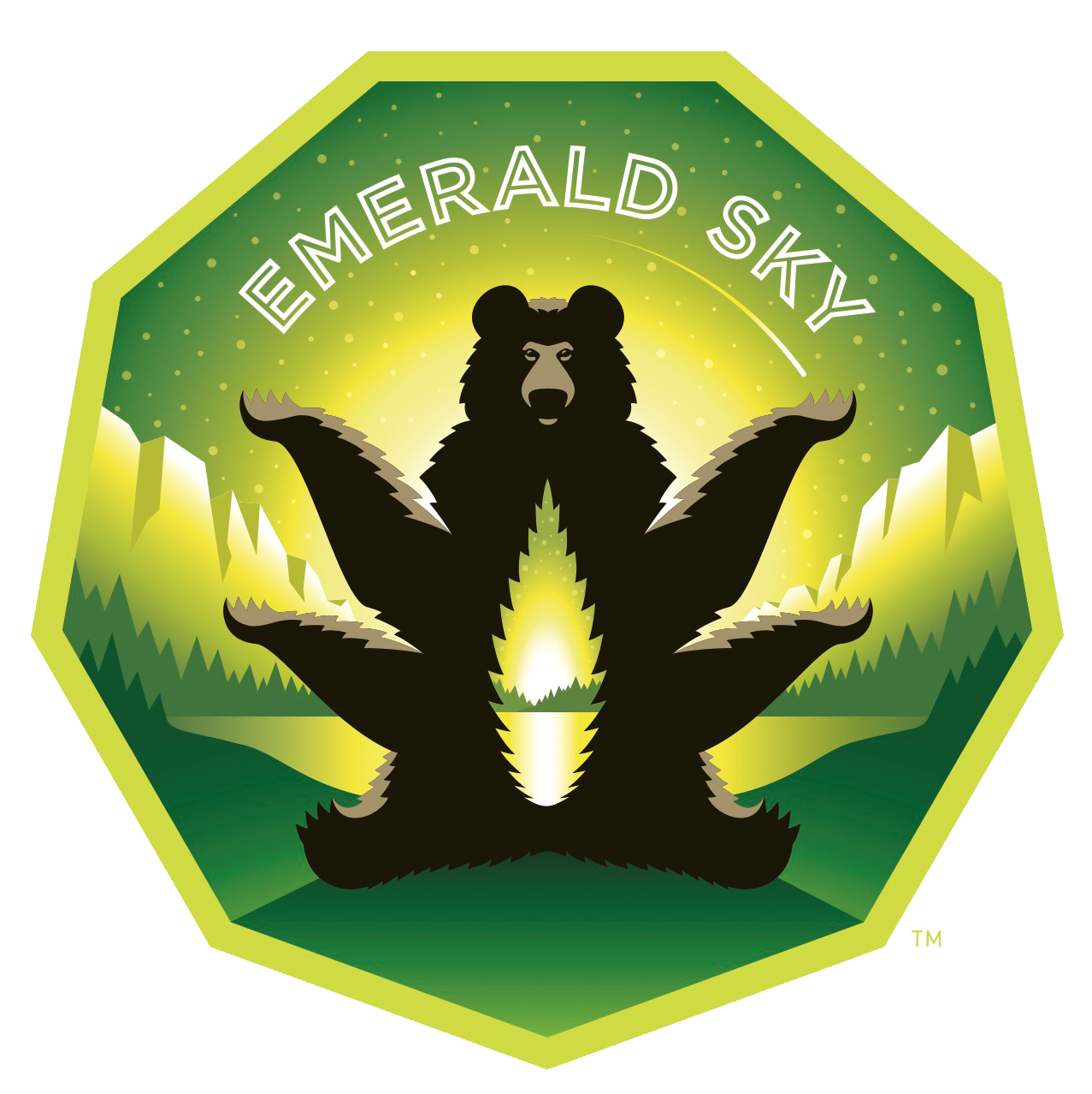 The logo of Emerald Sky