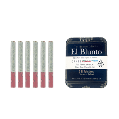 El Blunto FlavorCore Diamond Jointito .5g Indica Graff Strawberry Freez 6pk 3g 1