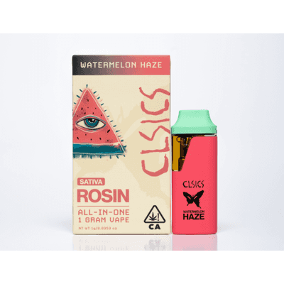 CLSICS Live Rosin All-In-One Cartridge 1g Sativa Watermelon Haze