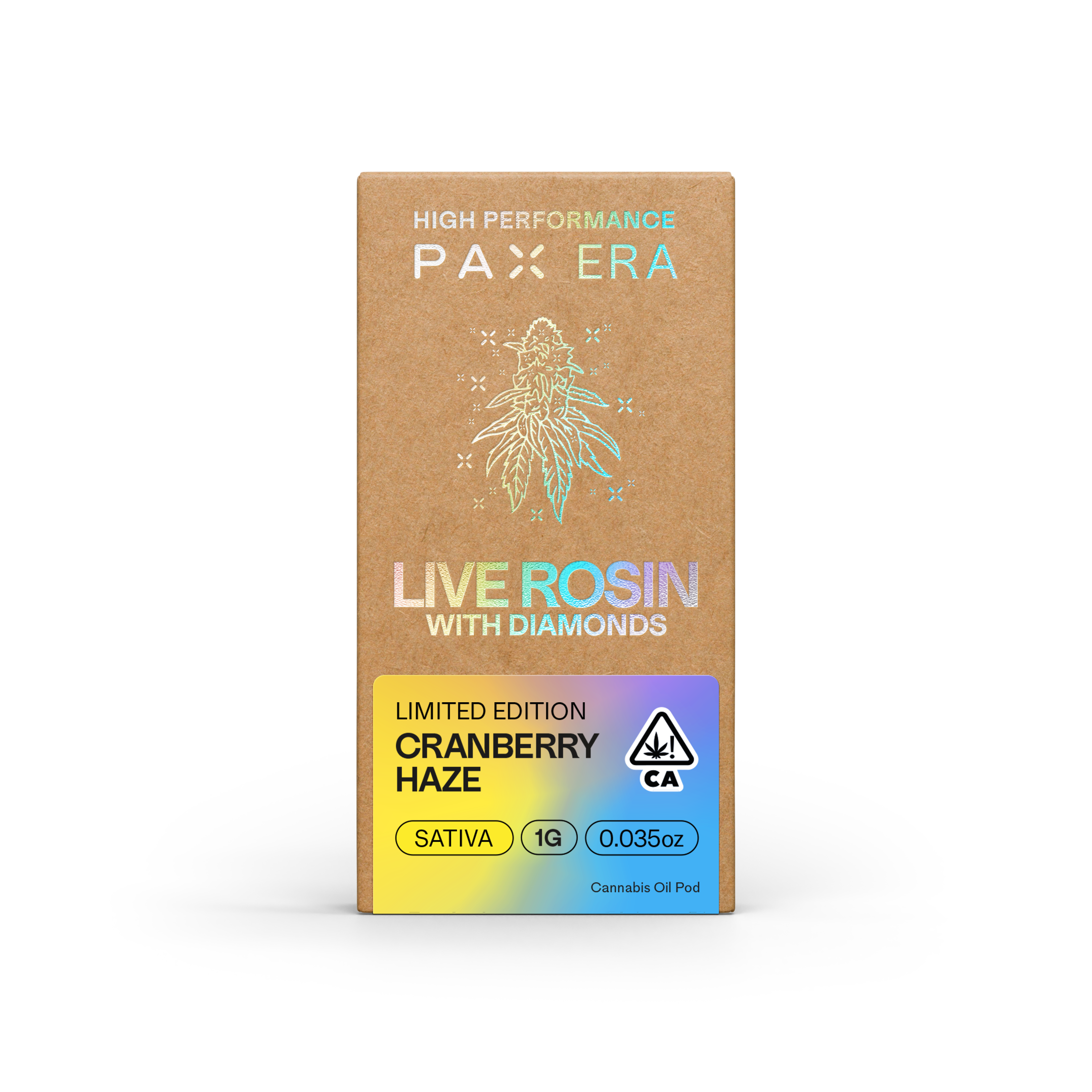 A photograph of PAX Live Rosin Pod 1g Sativa Cranberry Haze