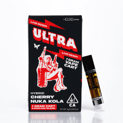 Ultra Live Rosin and Live Resin Cartridge 1g Hybrid Cherry Nuka Kola