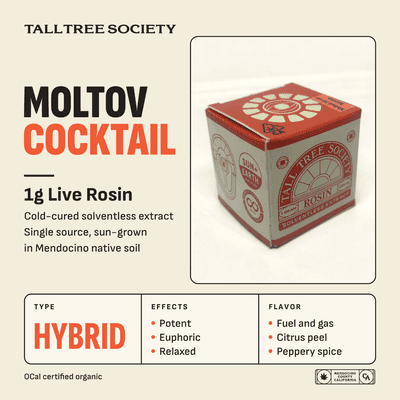 Tall Tree Society Rosin 1g Moltov Cocktail